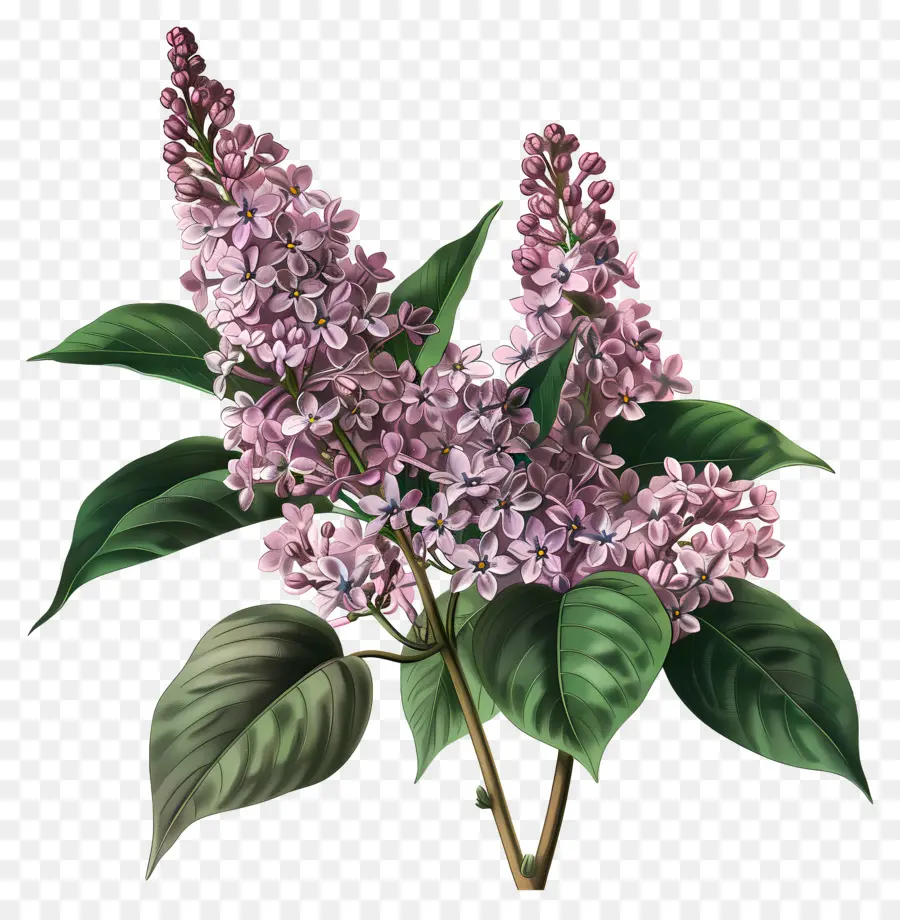 Çin Leylak，Pembe Lilas PNG