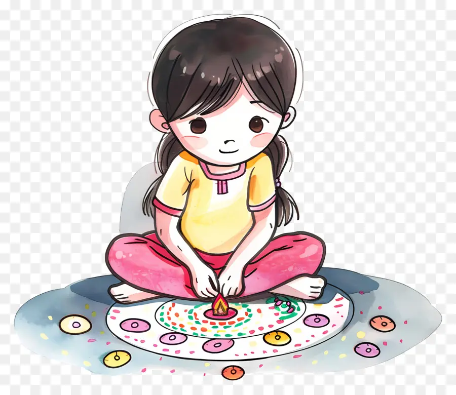 Kız Yapım Rangoli，Dua PNG