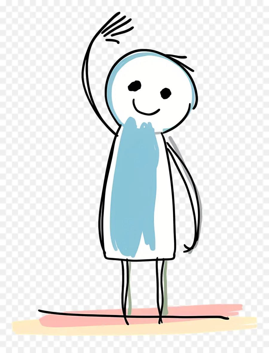 Stickman Saluting，Adam PNG