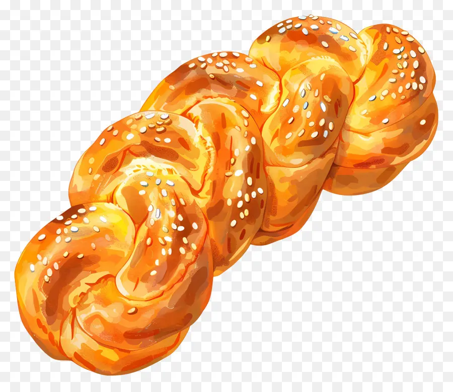 Challah'ı，Suluboya Illüstrasyon PNG