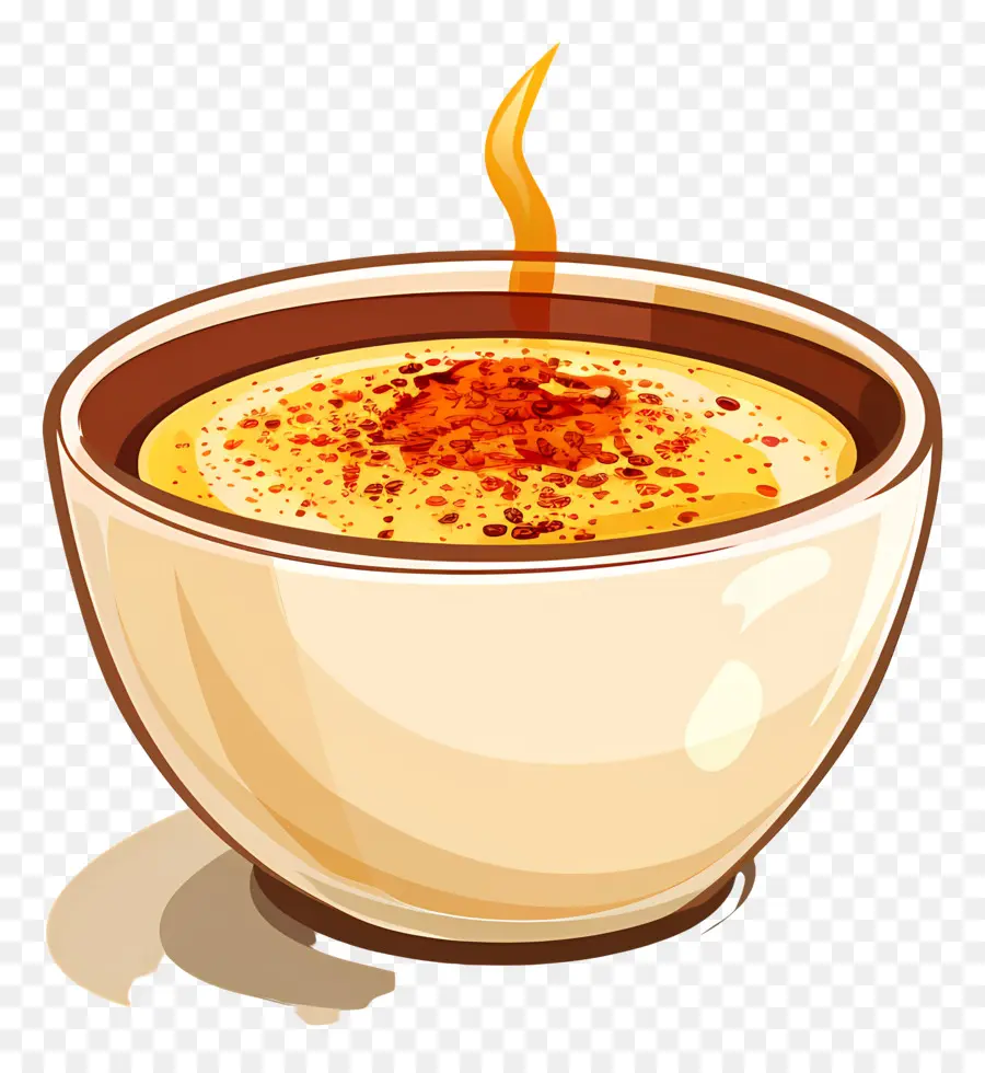 Creme Brulee，Sıcak çorba PNG