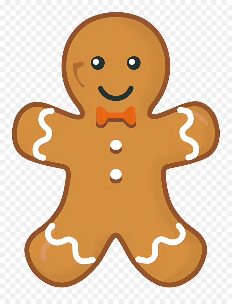 Gingerbread Adam，Tatil Dekorasyon PNG