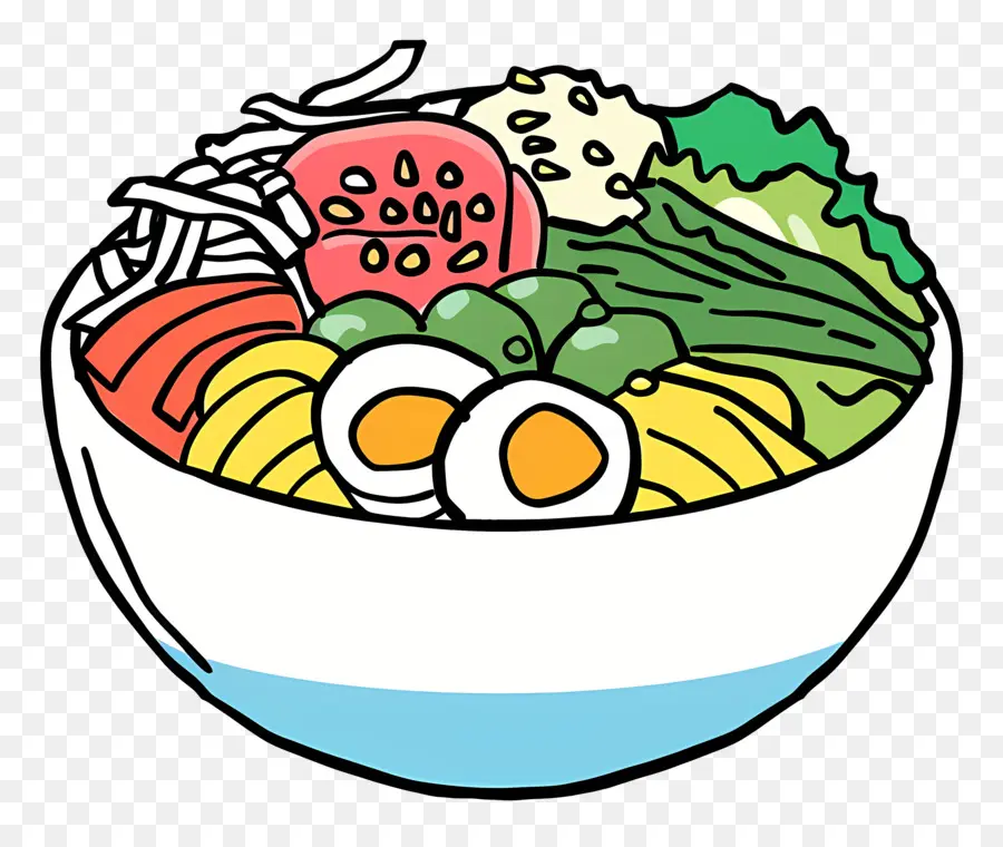 Kore Bibimbap，Salata PNG