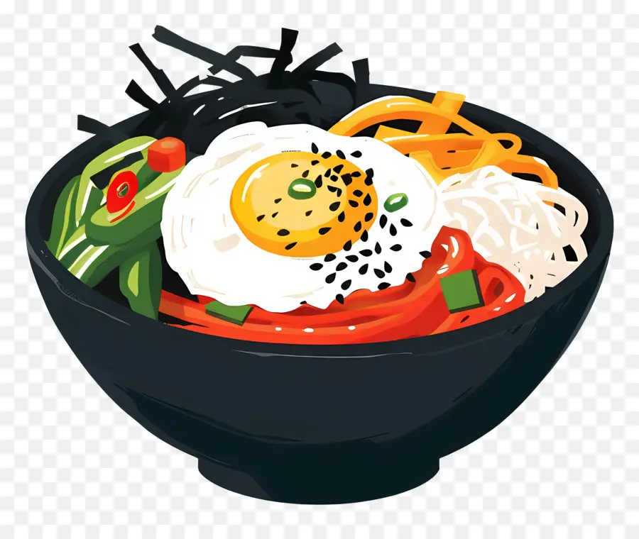 Kore Bibimbap，Ramen Noodle PNG