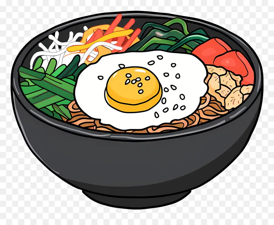 Kore Bibimbap，Ramen Noodle PNG