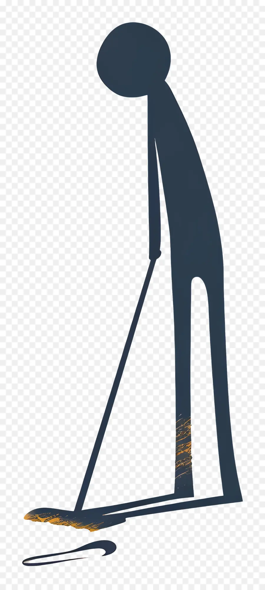 Stickman Süpürme Zemini，Golf PNG