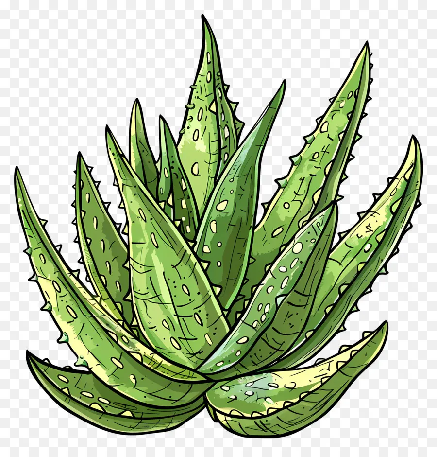 Aloe Vera，Yaprak PNG