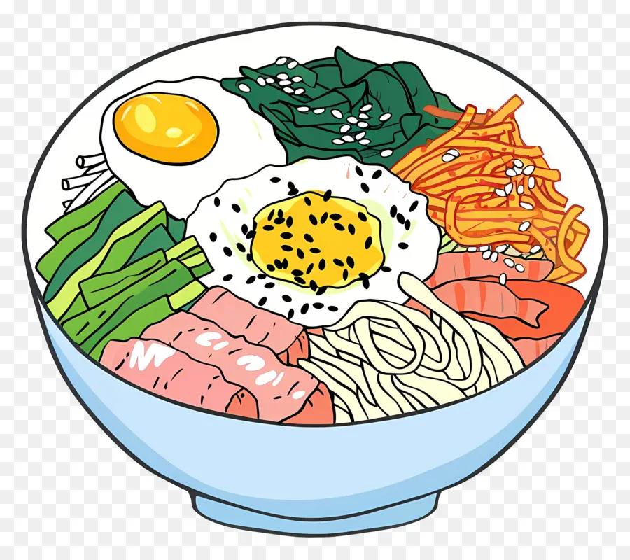 Kore Bibimbap，Erişte PNG