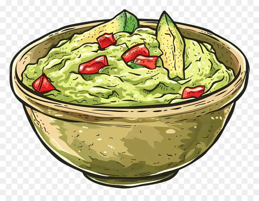 Guacamole，Avokado PNG