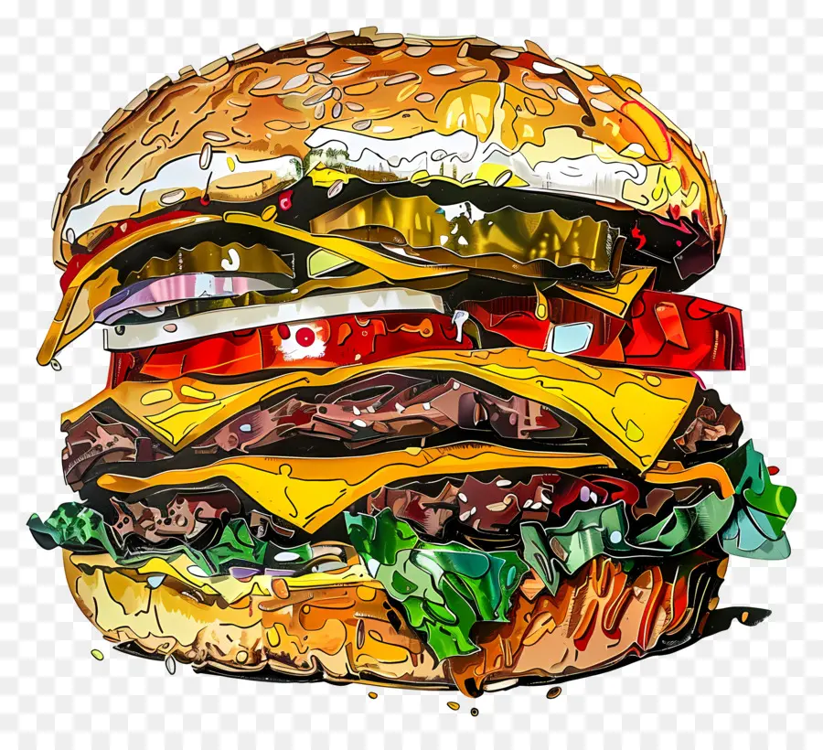 Hamburger，Peynir PNG