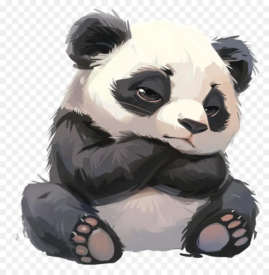 Sevimli Panda，çizgi Film Panda PNG