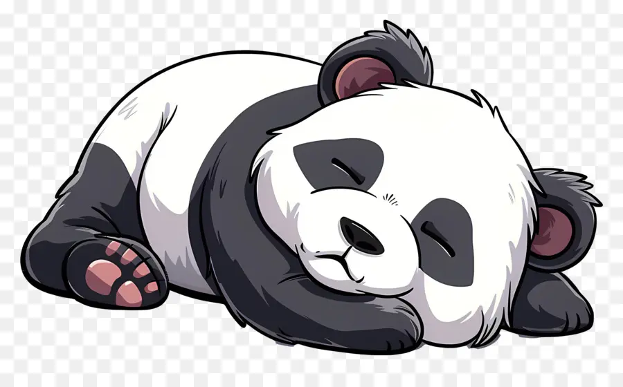 Uyuyan Panda，Sevimli PNG