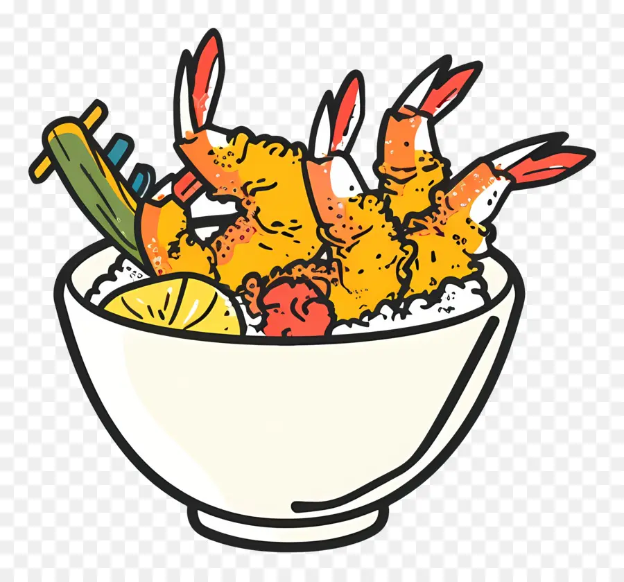 Tempura，Karides PNG