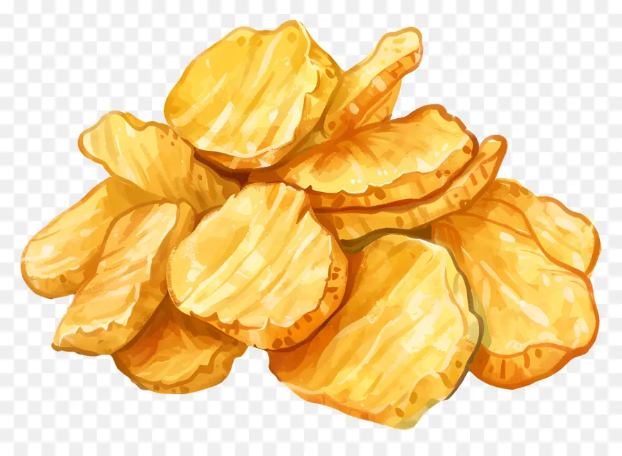 Patates Kırışıklıkları，Patates Cipsi PNG