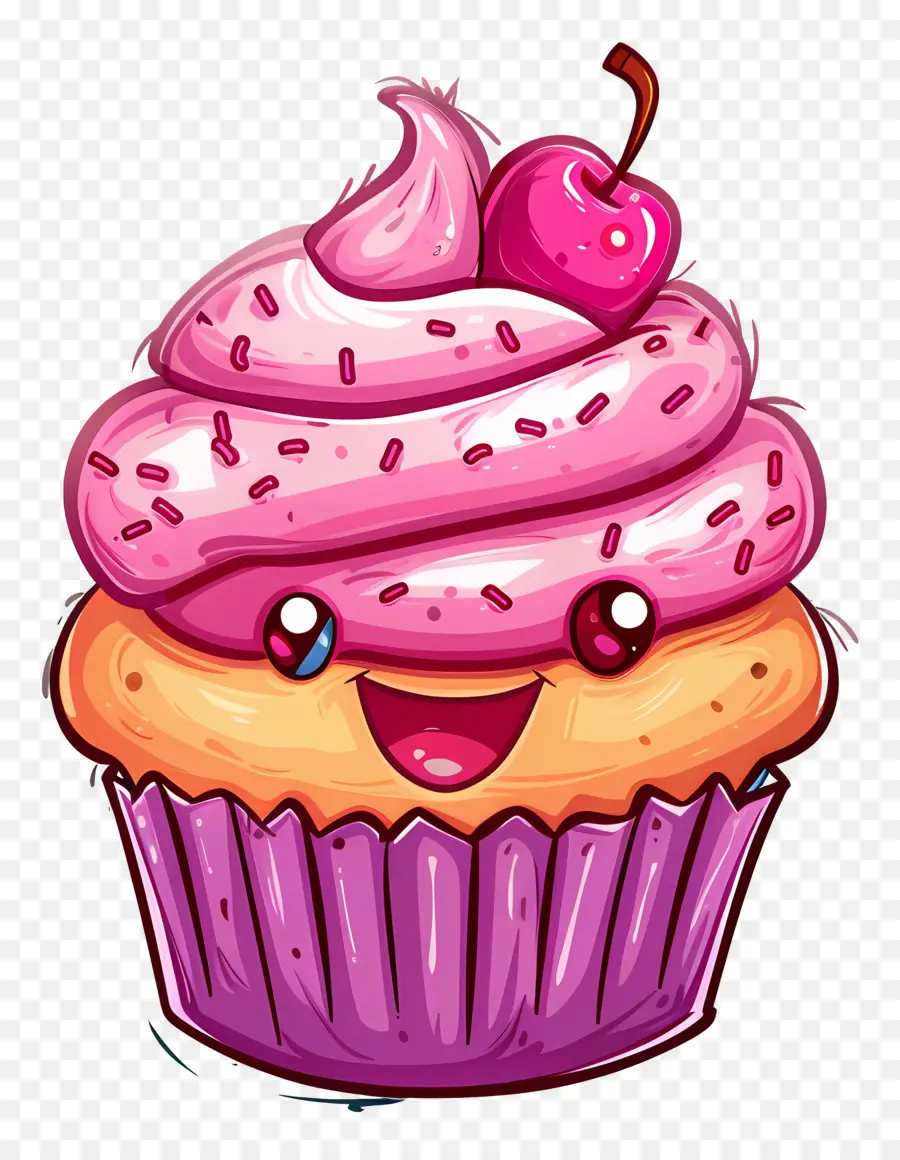 Cupcake Emoji，Kek PNG