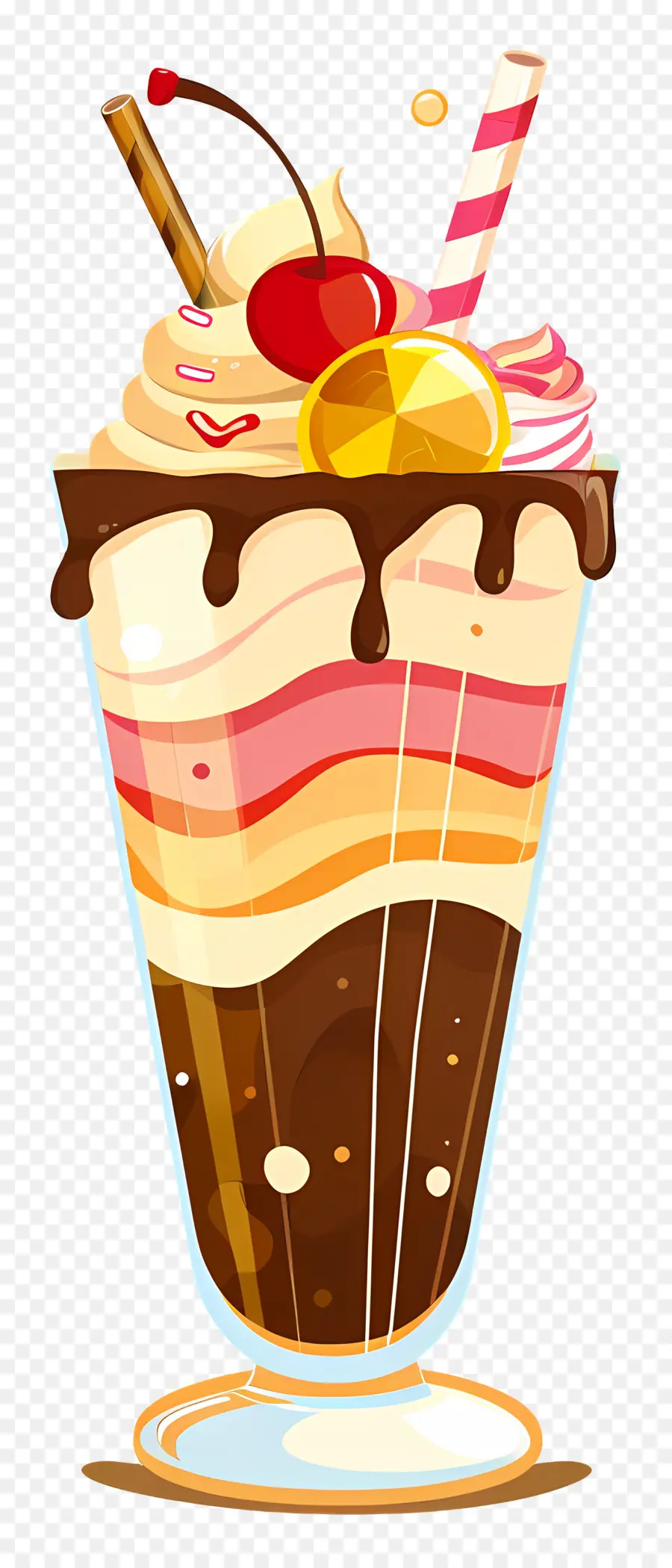 Katmanlı Milkshake，Kiraz PNG