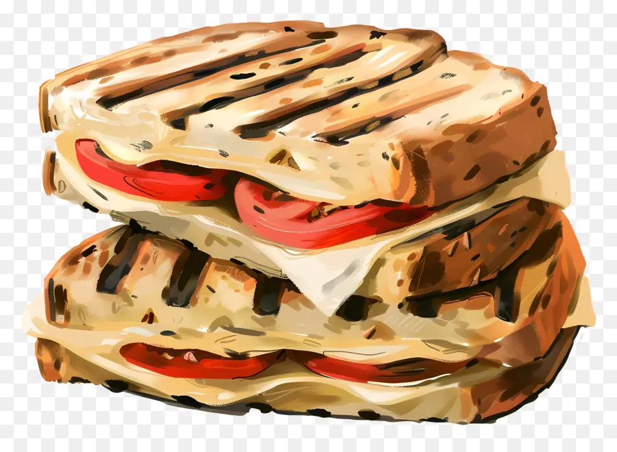 Peynir Panini，ızgara Sandviç PNG