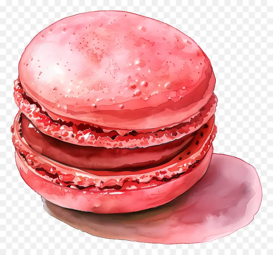 Acıbadem Kurabiyesi，Pembe Macaroon PNG