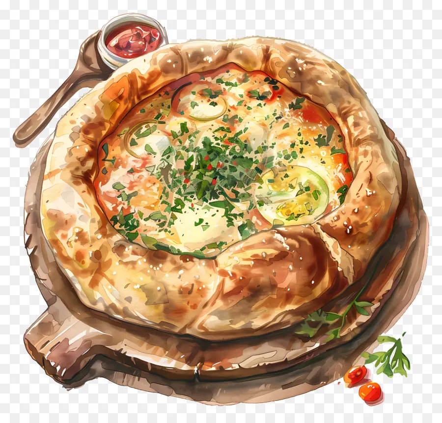 Acharuli Khachapuri，Pizza PNG