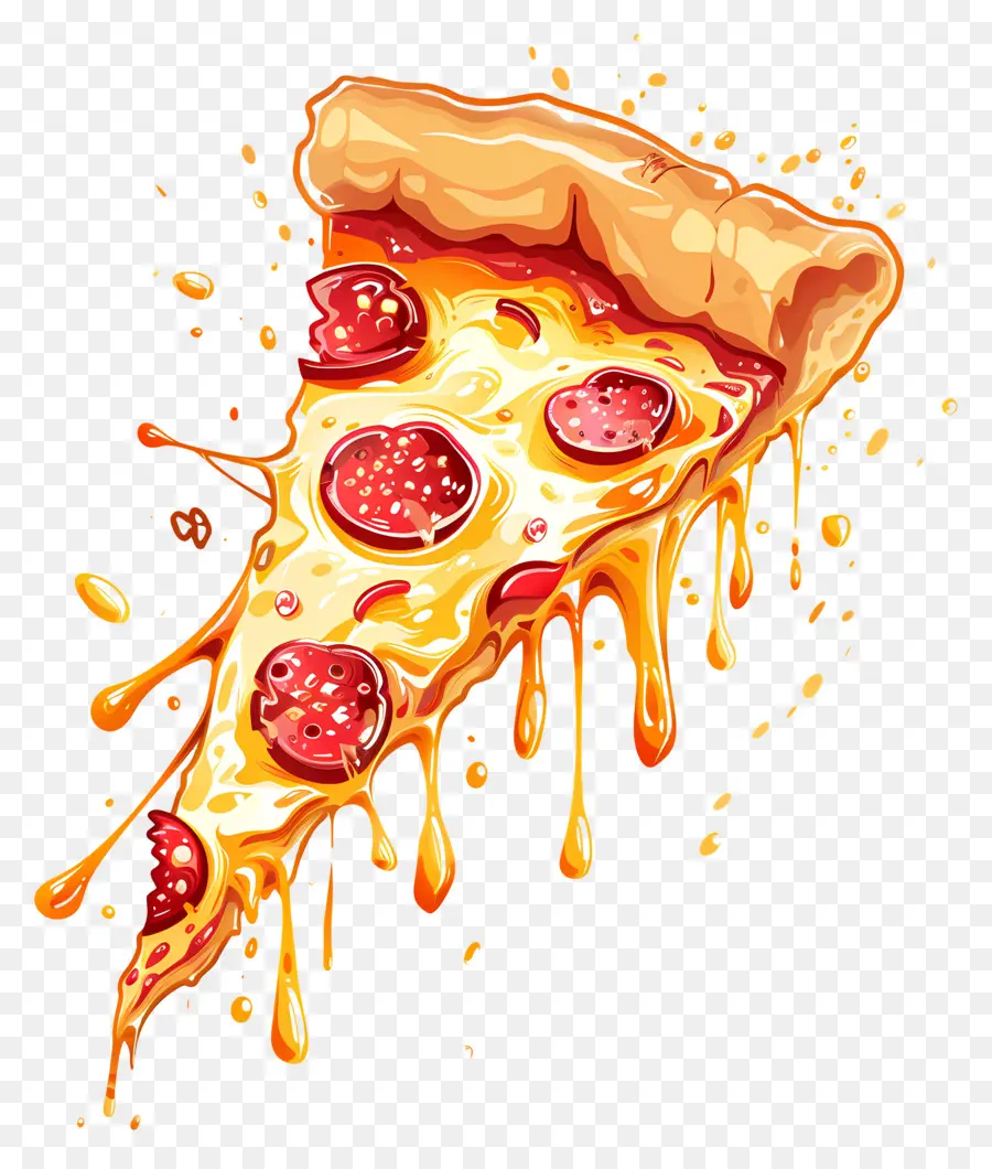 Pizza Dilimi，Peynir PNG