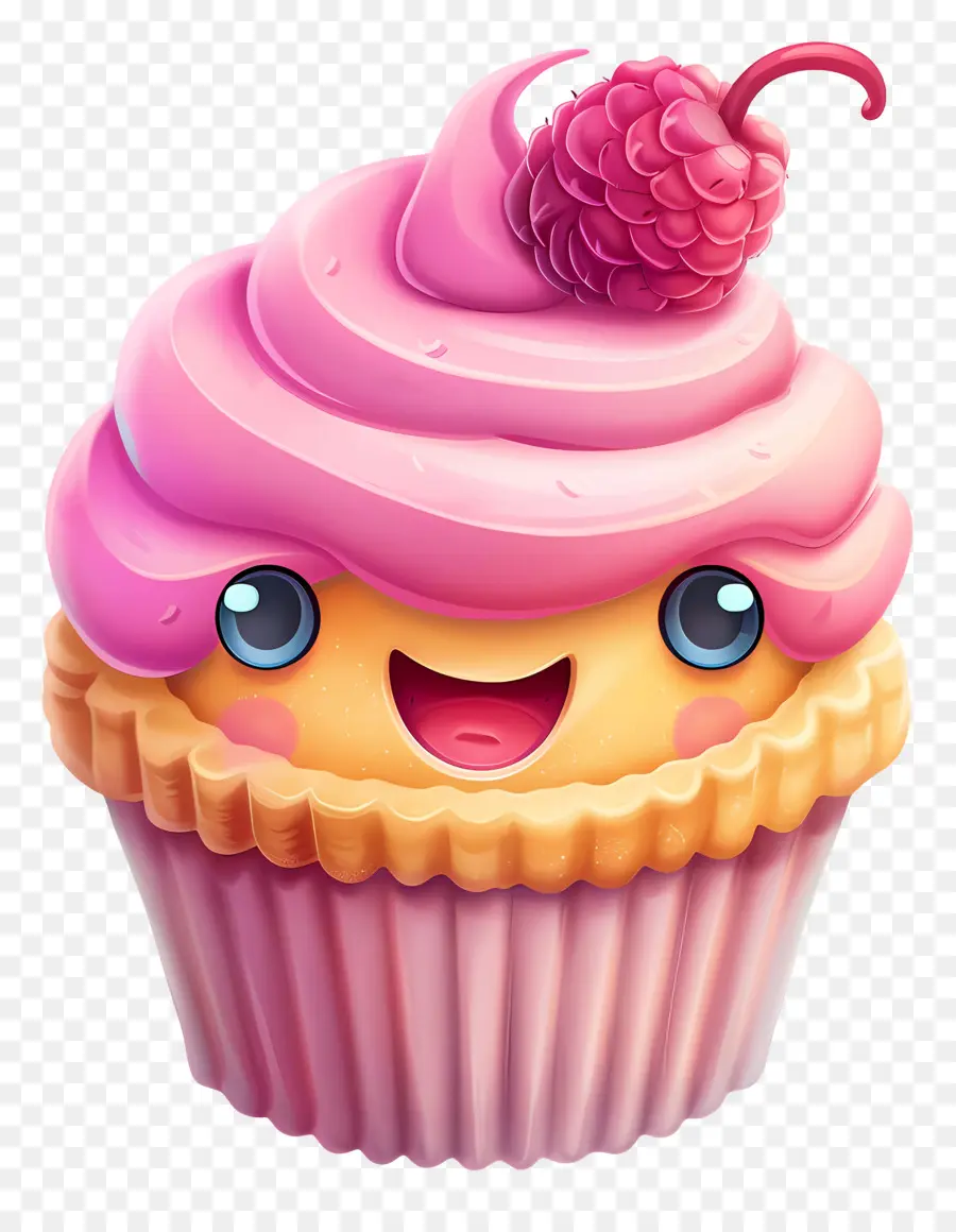 Cupcake Emoji，Kek PNG