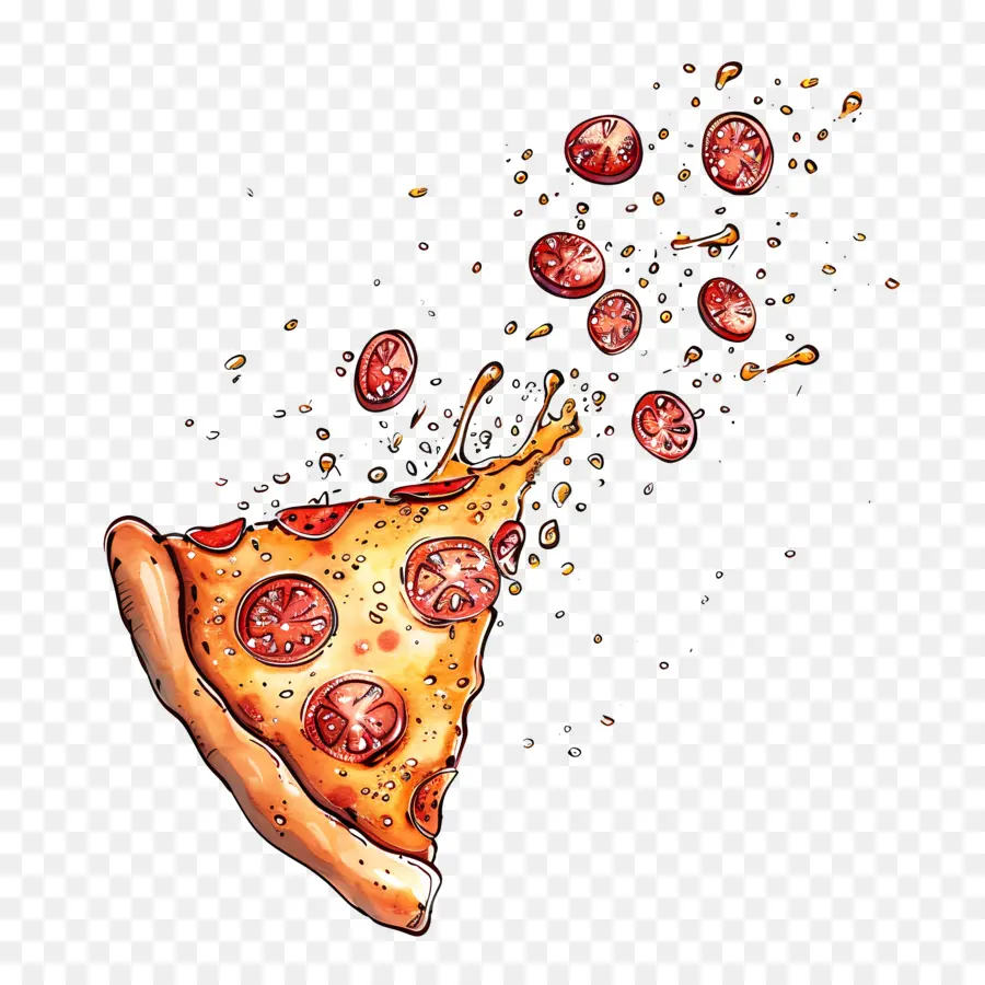 Pizza Dilimi，Peynir PNG