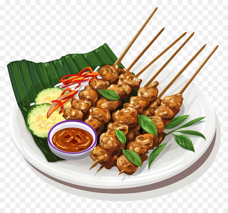 Satay，çarpık Et PNG