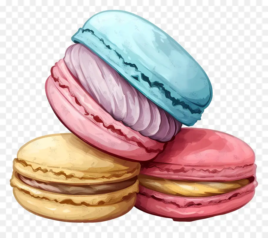 Acıbadem Kurabiyesi，Macarons PNG