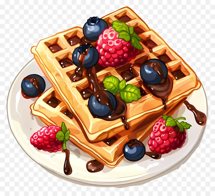 Waffle，Kahvaltı PNG