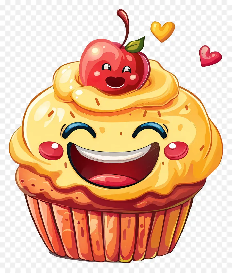 Cupcake Emoji，Kek PNG