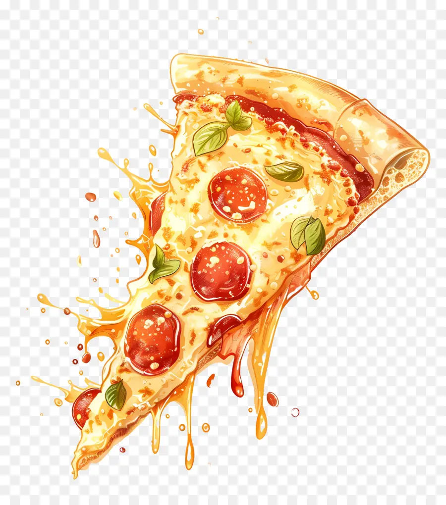 Pizza Dilimi，Peynir PNG