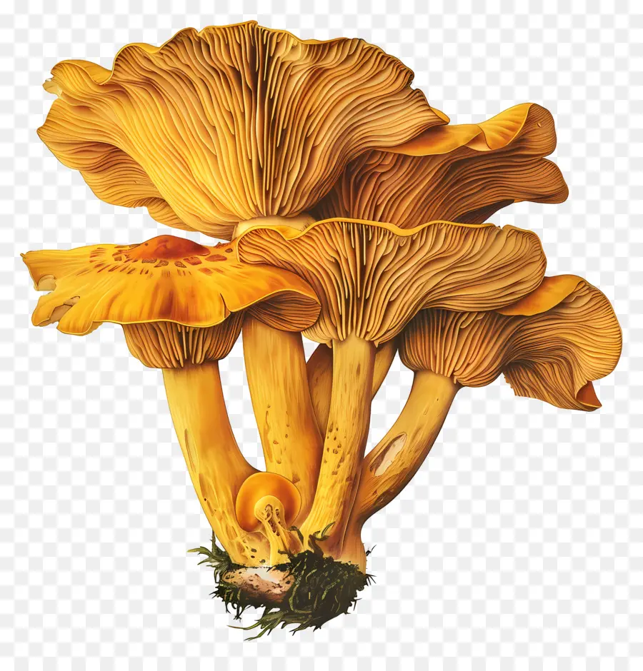 Chanterelle Mantar，Mantar PNG