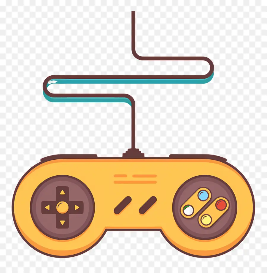 Sarı Oyun Kumandası，Joystick PNG