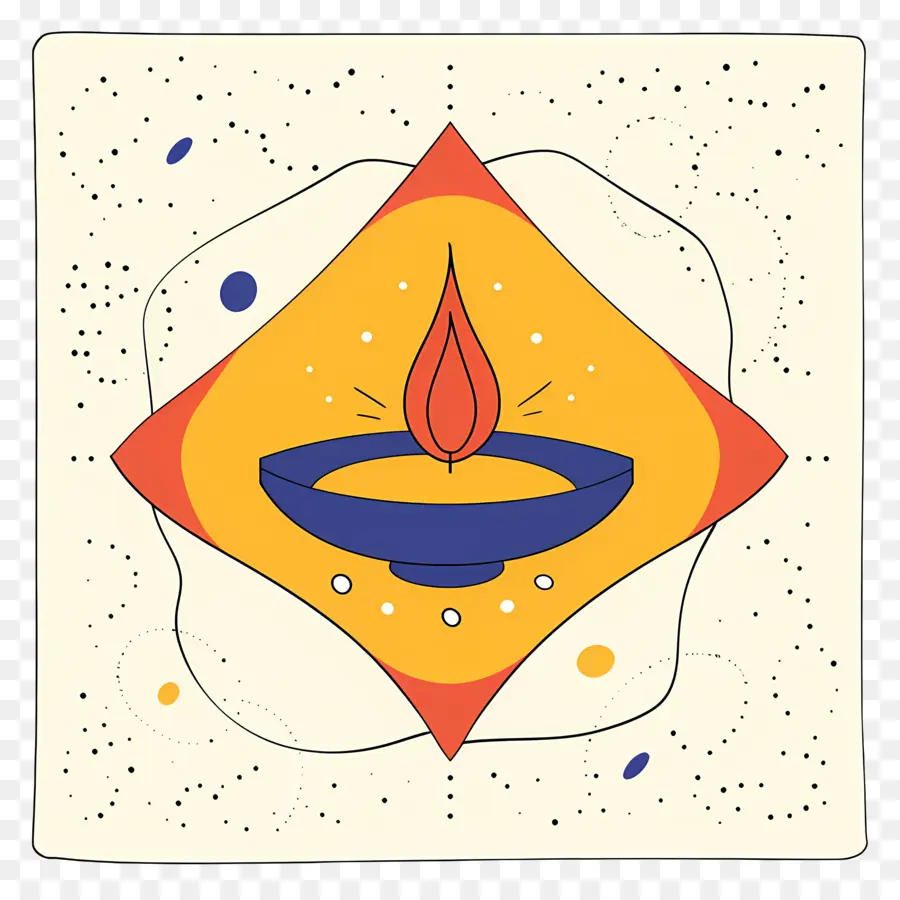 Diwali Festivali，Geometrik Desen PNG