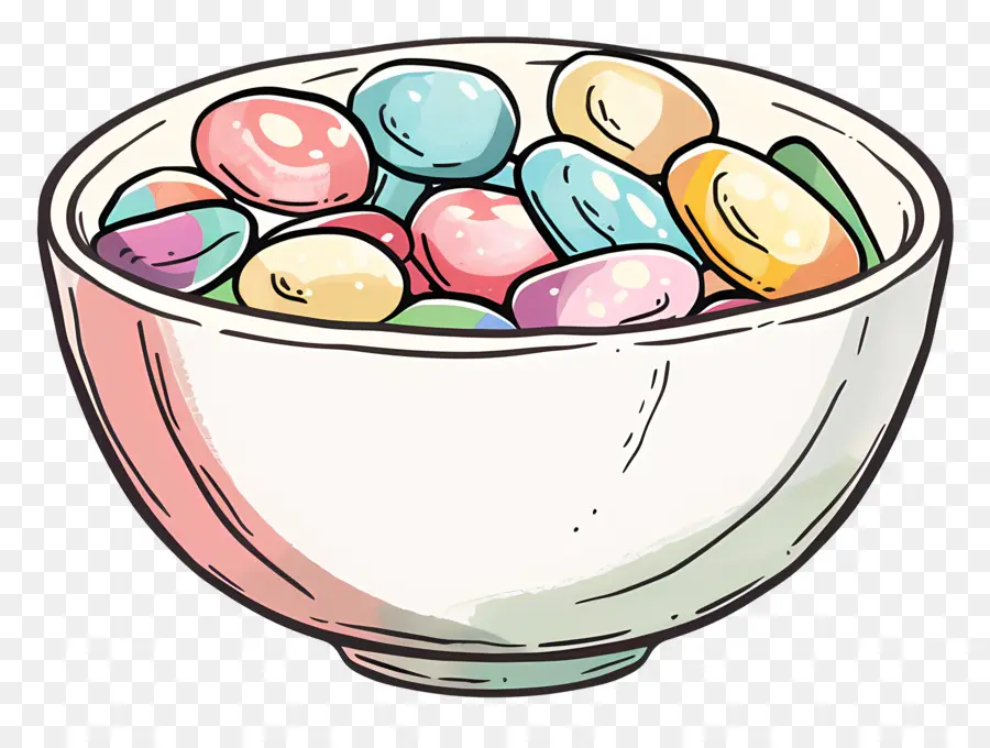 şeker Kase ，Jellybean PNG