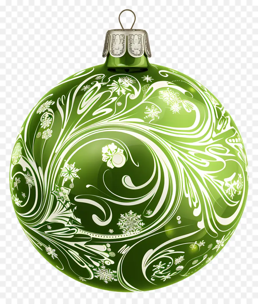 Yeşil Süsleme，Noel PNG