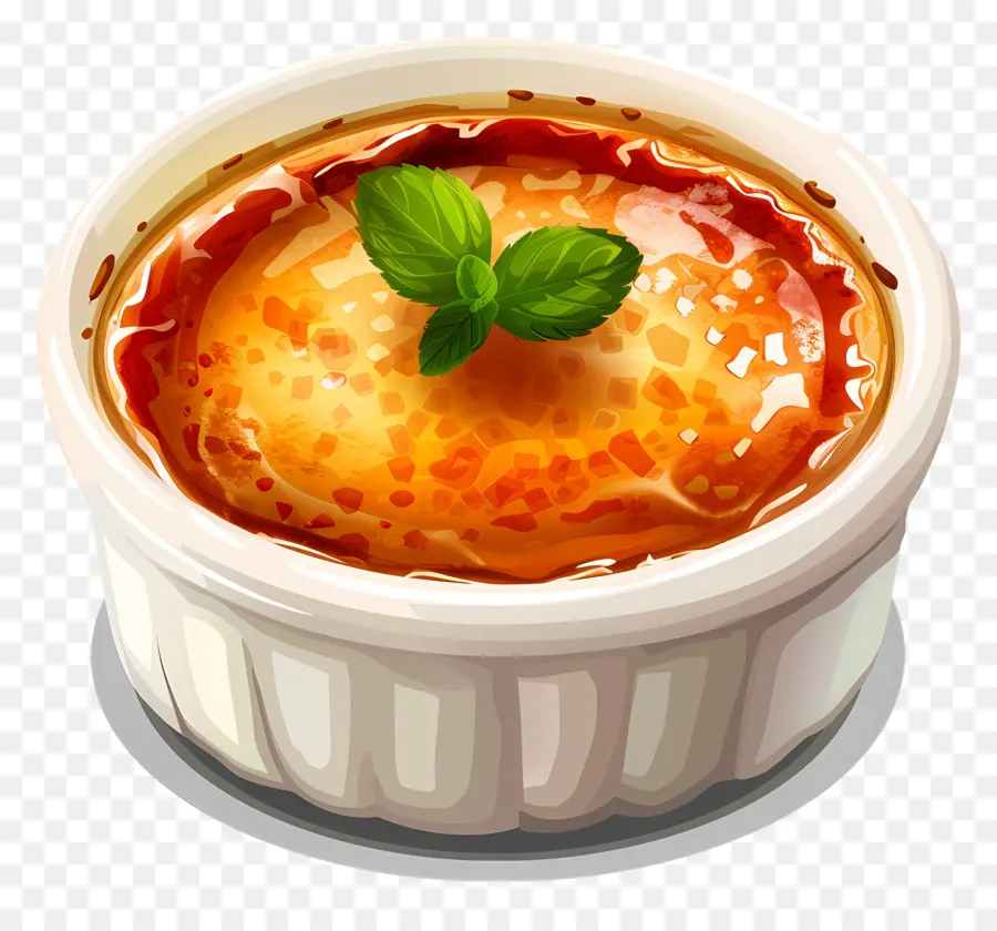 Crème Brûlée，Tatlı PNG