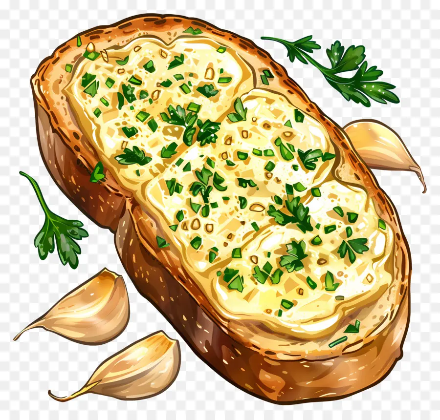 Sarımsaklı Ekmek，Tost PNG