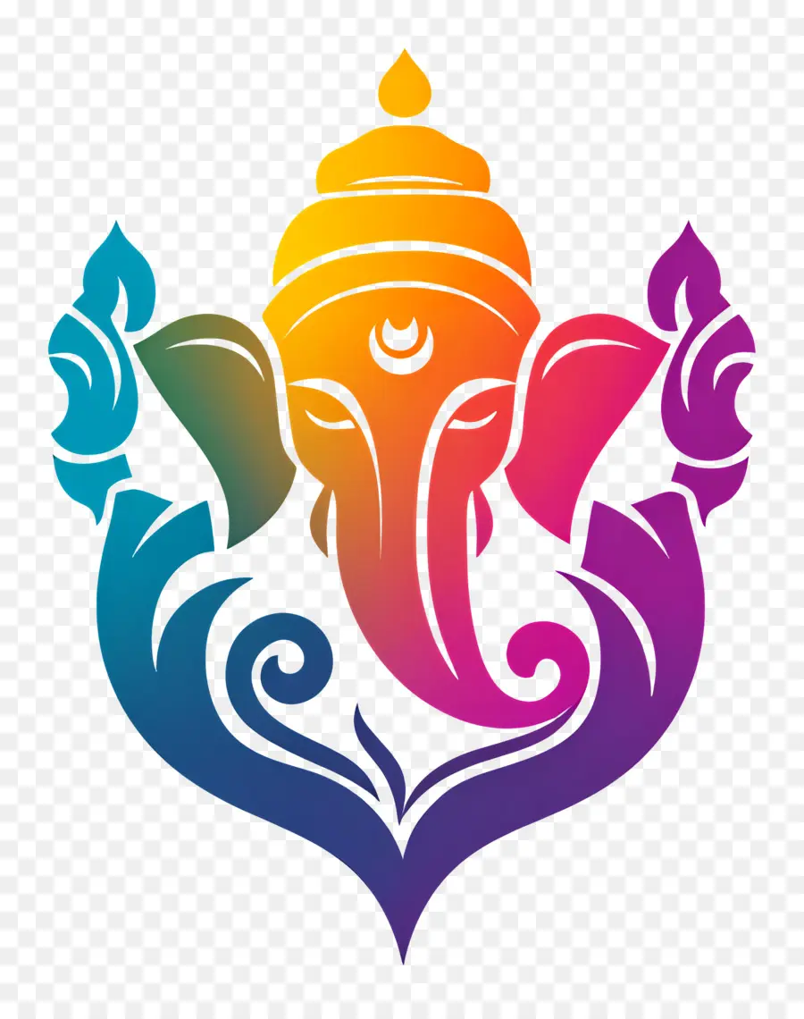 Renkli Ganesha，Hindu PNG