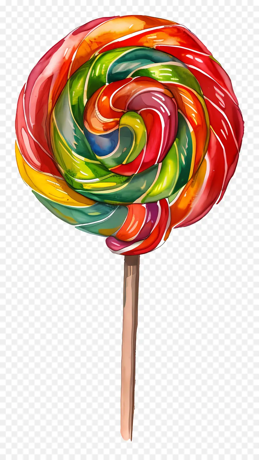 Renkli Lolipop，Tatlı PNG