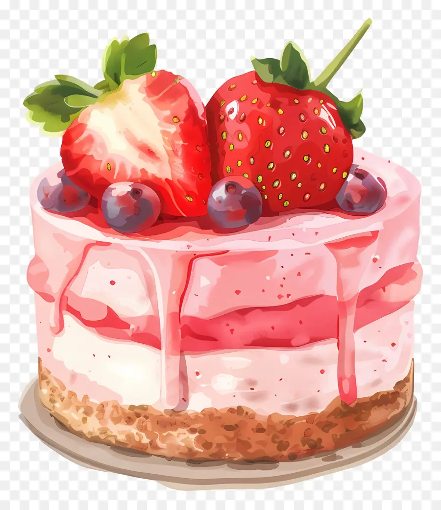 Meyveli Cheesecake，Kek PNG