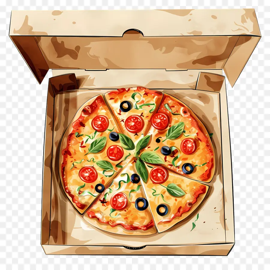 Kutudaki Pizza，Pizza PNG