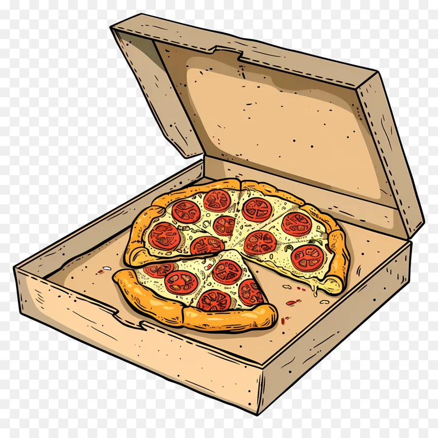 Kutudaki Pizza，Pizza PNG