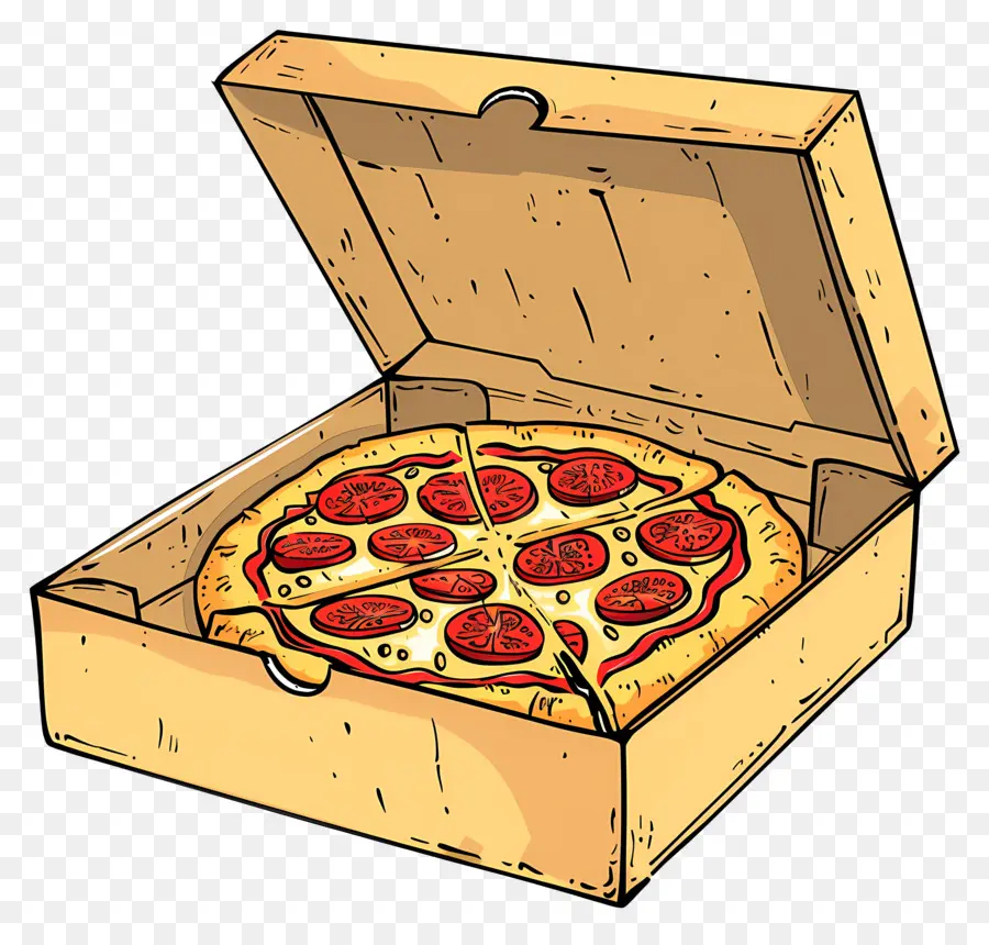 Kutudaki Pizza，Pizza PNG