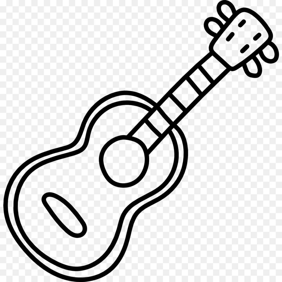 Akustik Gitar，Çizim PNG