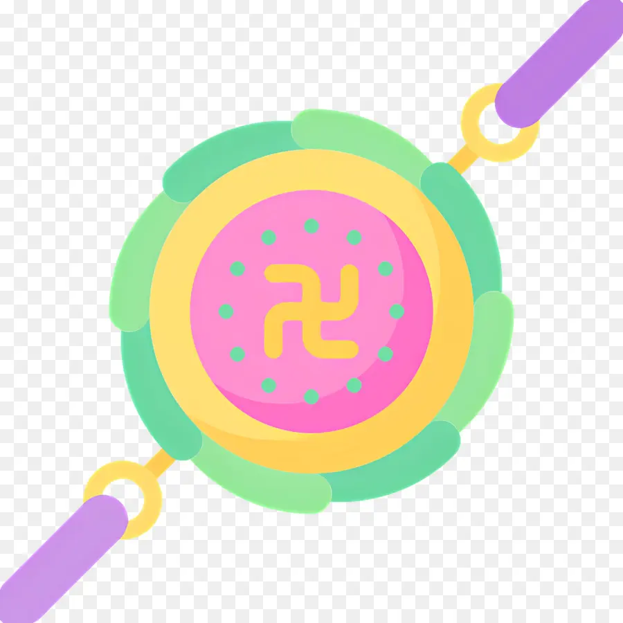 Raksha Bandhan，Renkli Rakhi PNG