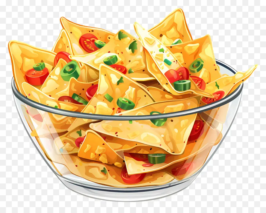 Bir Kase Nachos，Nacho PNG