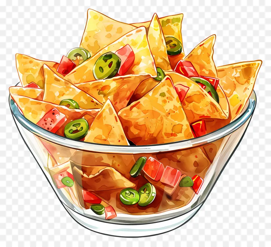 Bir Kase Nachos，Nacho PNG