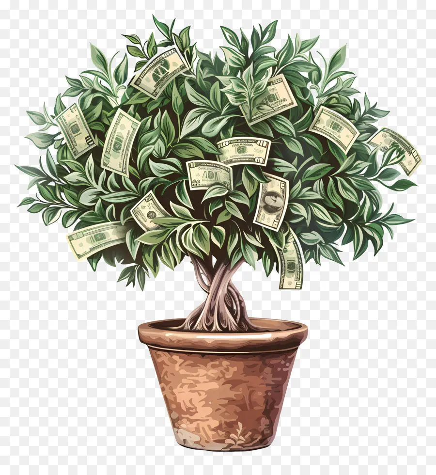 Dolar Ağacı，Bonsai Ağacı PNG