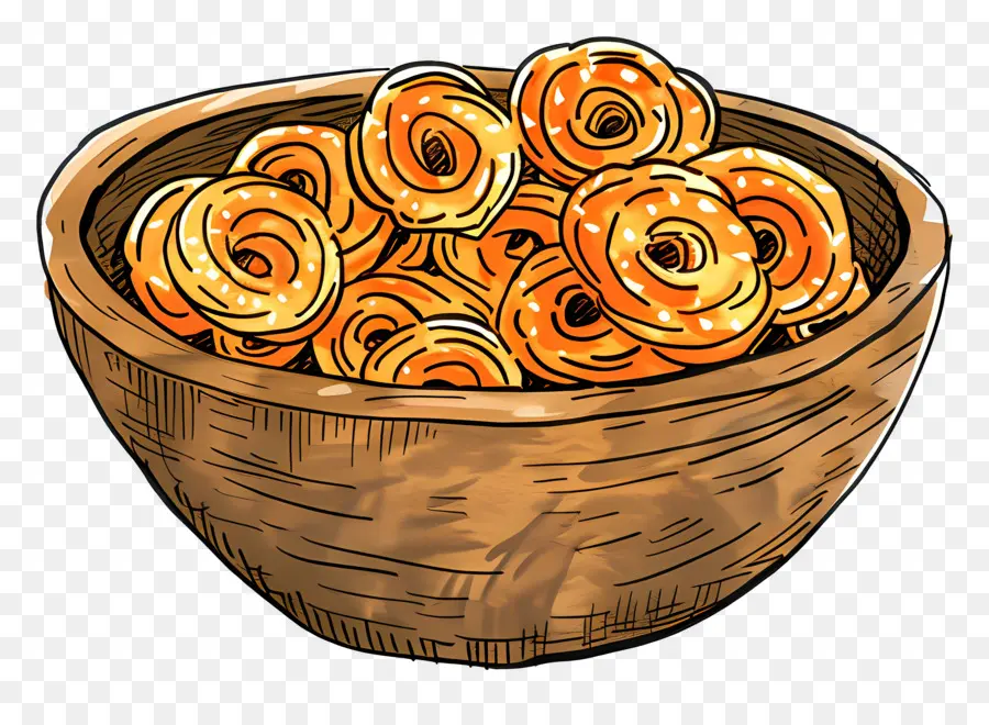 Jalebi，Kase Atıştırmalıklar PNG